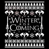 Winter is Coming Ugly Christmas Sweater Design Kids T-Shirt