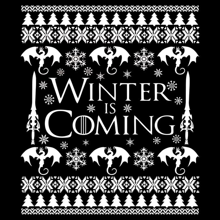 Winter is Coming Ugly Christmas Sweater Design Kids T-Shirt