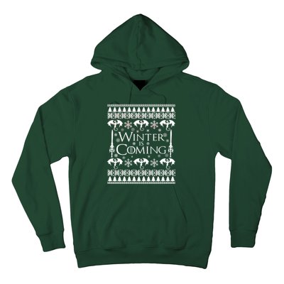 Winter is Coming Ugly Christmas Sweater Design Hoodie