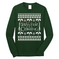 Winter is Coming Ugly Christmas Sweater Design Long Sleeve Shirt