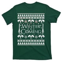 Winter is Coming Ugly Christmas Sweater Design T-Shirt