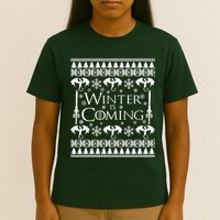 Winter is Coming Ugly Christmas Sweater Design T-Shirt