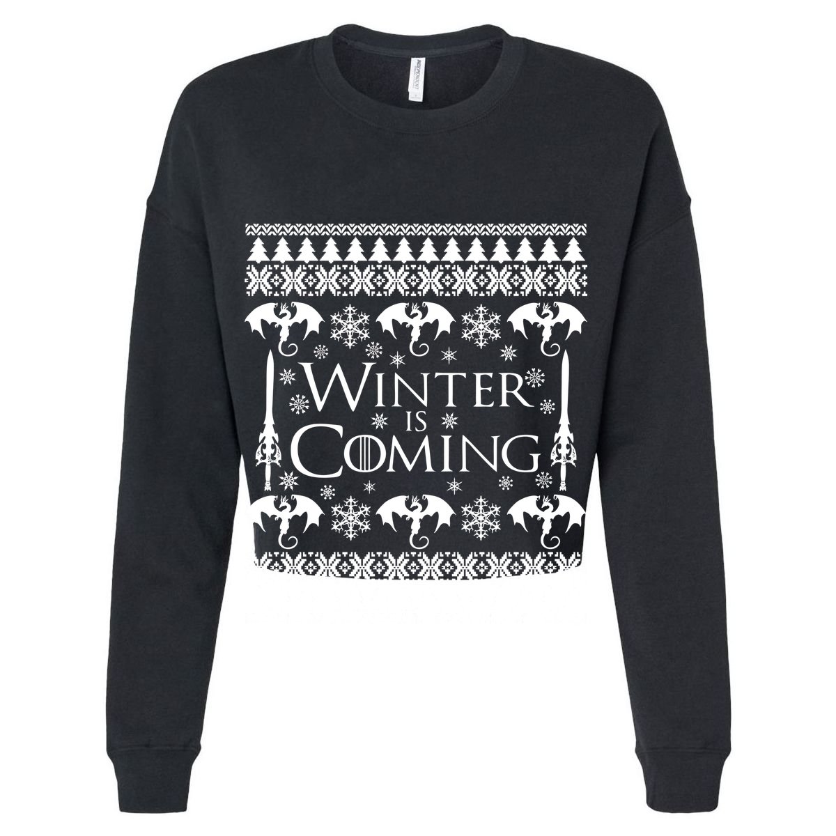 Winter is Coming Ugly Christmas Sweater Design T-Shirt