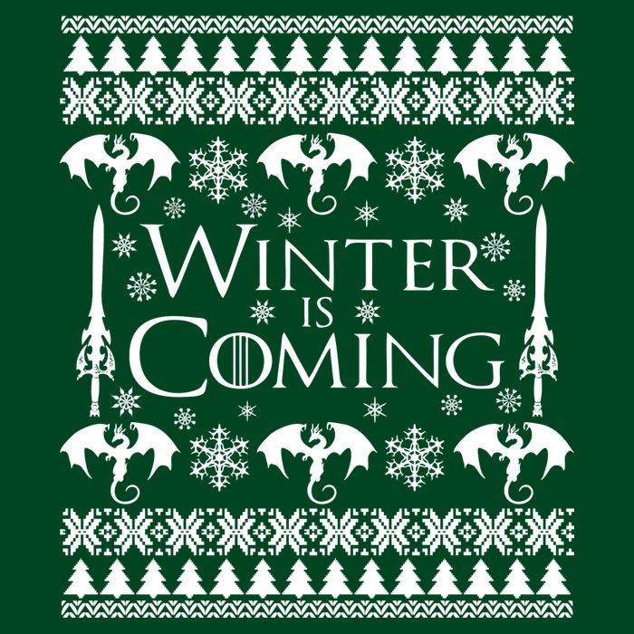 Winter is Coming Ugly Christmas Sweater Design Sustainable Beanie