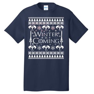 Winter is Coming Ugly Christmas Sweater Design Tall T-Shirt