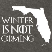 Winter Is Not Coming Florida Cotton Canvas Backpack