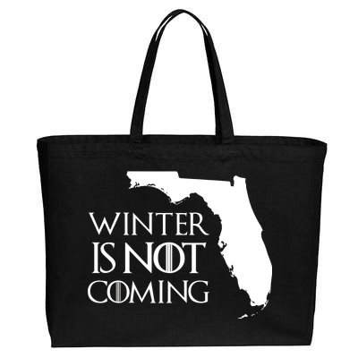 Winter Is Not Coming Florida Cotton Canvas Jumbo Tote