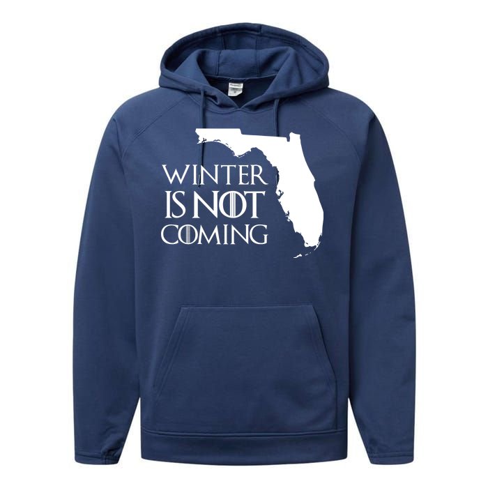 Winter Is Not Coming Florida Performance Fleece Hoodie