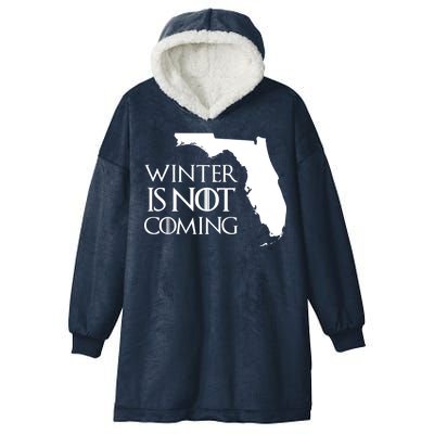 Winter Is Not Coming Florida Hooded Wearable Blanket