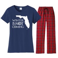 Winter Is Not Coming Florida Women's Flannel Pajama Set