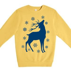 Winter Reindeer Premium Crewneck Sweatshirt