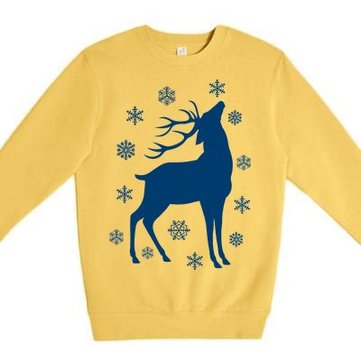 Winter Reindeer Premium Crewneck Sweatshirt