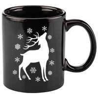 Winter Reindeer 11oz C Handle Ceramic Mug