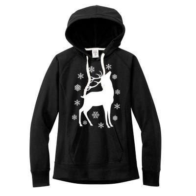 Winter Reindeer Women's Fleece Hoodie