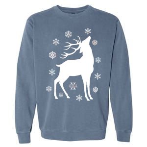 Winter Reindeer Garment-Dyed Sweatshirt