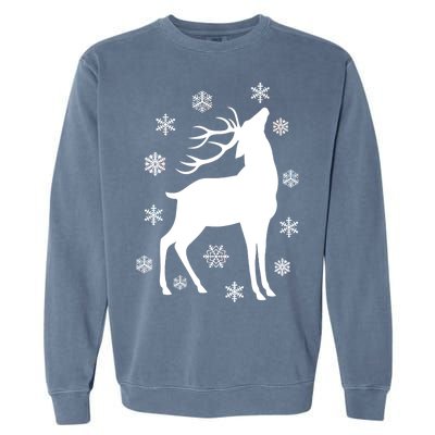 Winter Reindeer Garment-Dyed Sweatshirt