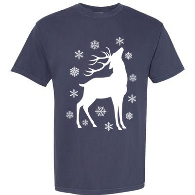 Winter Reindeer Garment-Dyed Heavyweight T-Shirt