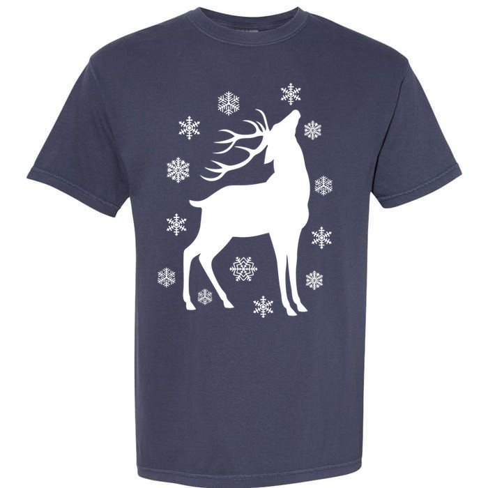 Winter Reindeer Garment-Dyed Heavyweight T-Shirt