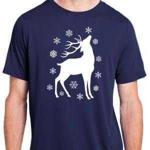 Winter Reindeer Adult ChromaSoft Performance T-Shirt