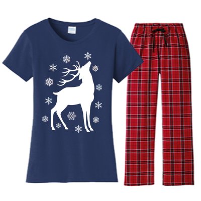 Winter Reindeer Women's Flannel Pajama Set