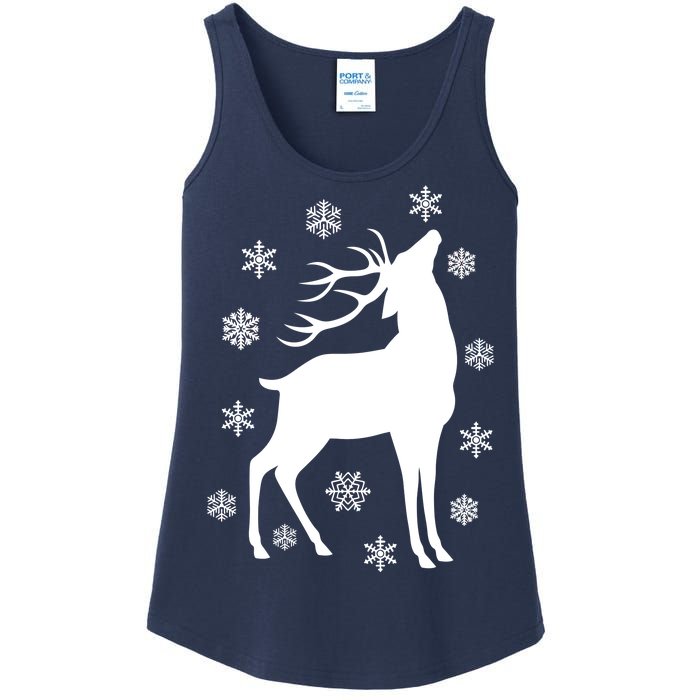 Winter Reindeer Ladies Essential Tank