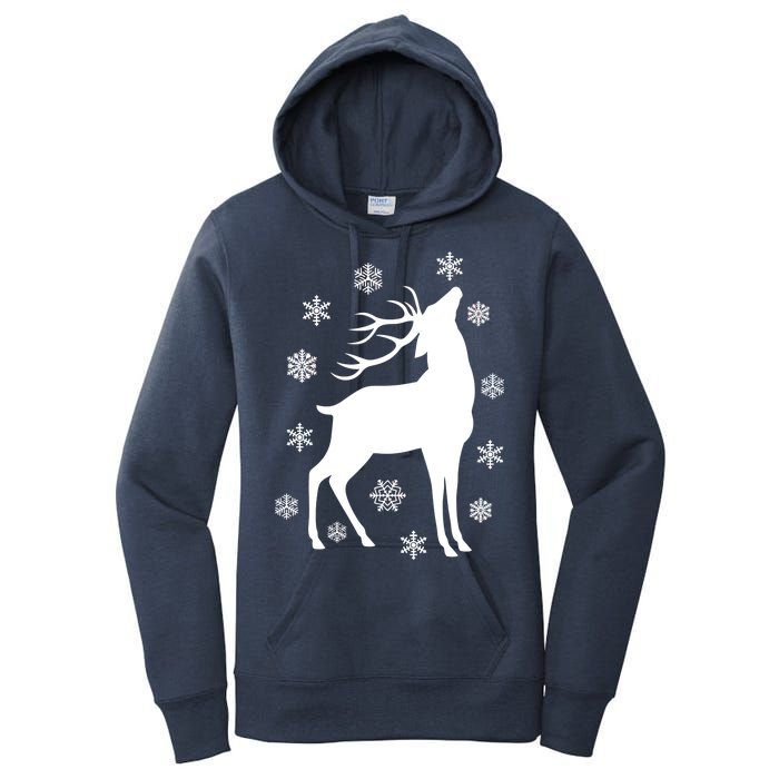 Winter Reindeer Women's Pullover Hoodie