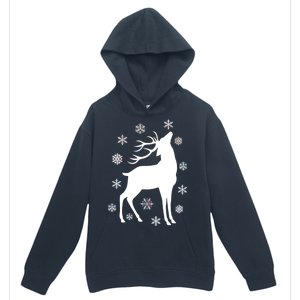 Winter Reindeer Urban Pullover Hoodie