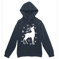 Winter Reindeer Urban Pullover Hoodie