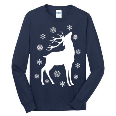 Winter Reindeer Tall Long Sleeve T-Shirt