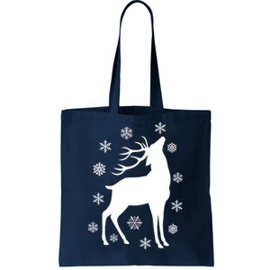 Winter Reindeer Tote Bag