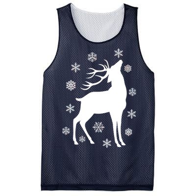 Winter Reindeer Mesh Reversible Basketball Jersey Tank