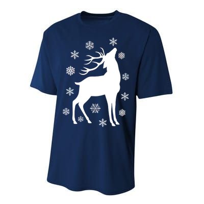 Winter Reindeer Performance Sprint T-Shirt