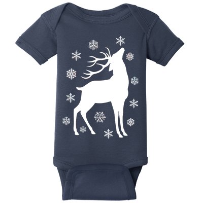 Winter Reindeer Baby Bodysuit