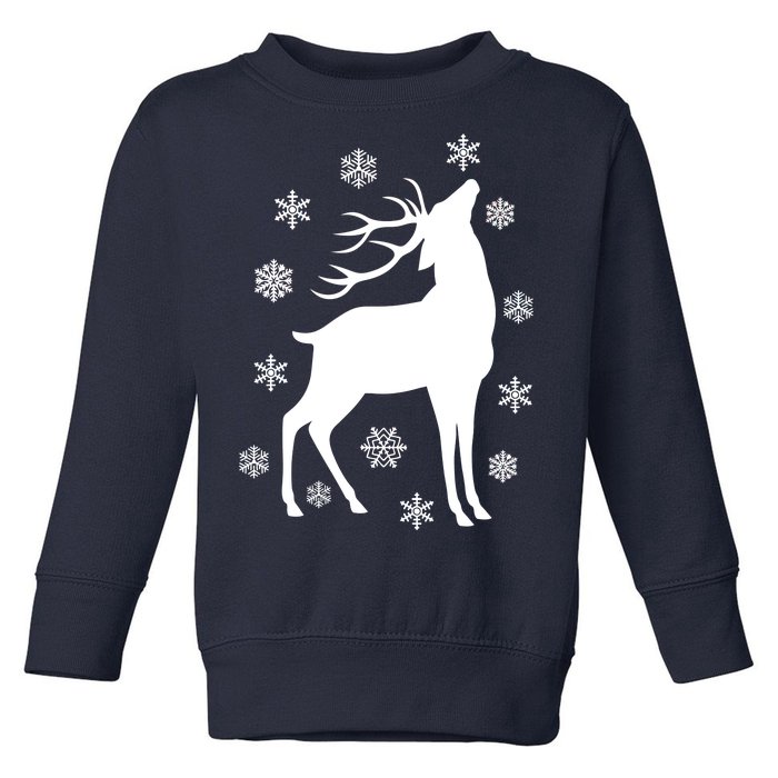 Winter Reindeer Toddler Sweatshirt