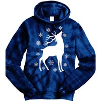 Winter Reindeer Tie Dye Hoodie