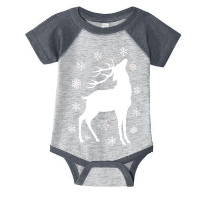 Winter Reindeer Infant Baby Jersey Bodysuit