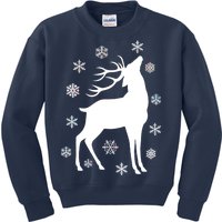 Winter Reindeer Kids Sweatshirt