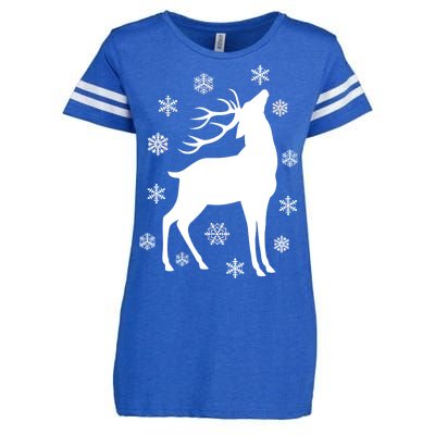 Winter Reindeer Enza Ladies Jersey Football T-Shirt