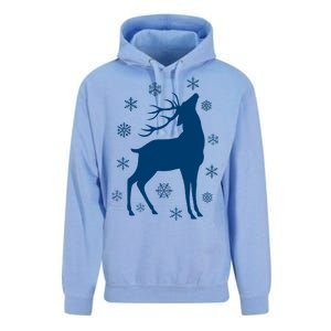 Winter Reindeer Unisex Surf Hoodie