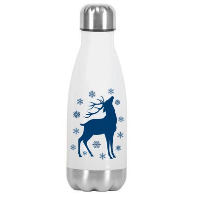 Winter Reindeer Stainless Steel Insulated Water Bottle