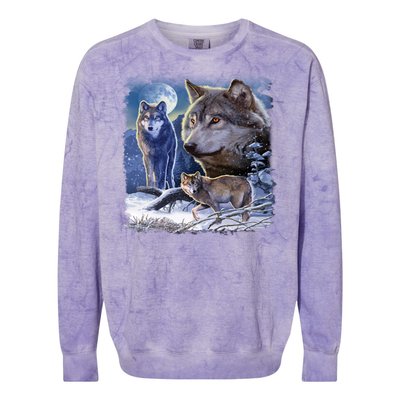 Winter Wolves Colorblast Crewneck Sweatshirt