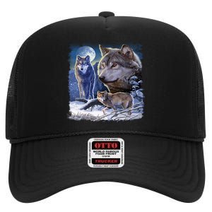 Winter Wolves High Crown Mesh Back Trucker Hat