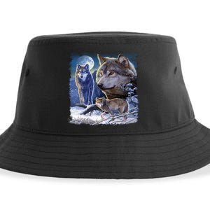 Winter Wolves Sustainable Bucket Hat