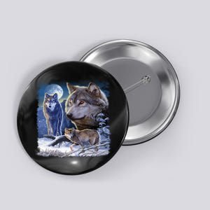 Winter Wolves Button