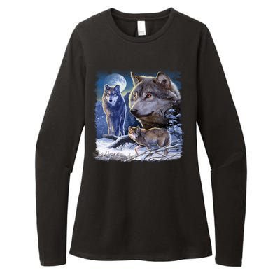 Winter Wolves Womens CVC Long Sleeve Shirt