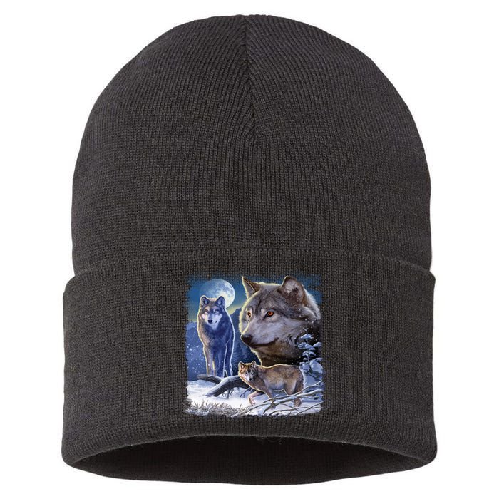 Winter Wolves Sustainable Knit Beanie