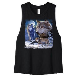 Winter Wolves Women's Racerback Cropped Tank