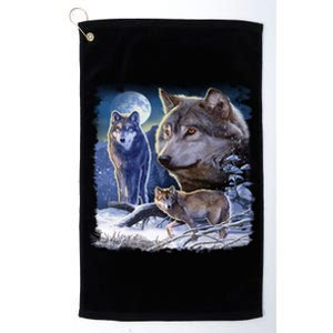 Winter Wolves Platinum Collection Golf Towel