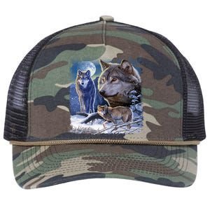 Winter Wolves Retro Rope Trucker Hat Cap