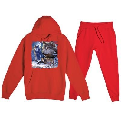 Winter Wolves Premium Hooded Sweatsuit Set